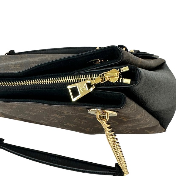 Louis Vuitton Surenne MM Shoulder Tote Bag M43772 Monogram Brown Black Noir - Picture 7 of 15